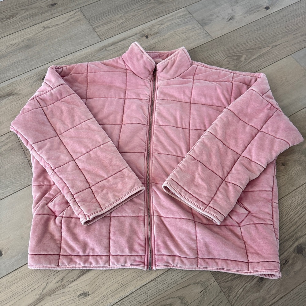 Pink Quilted Jacket